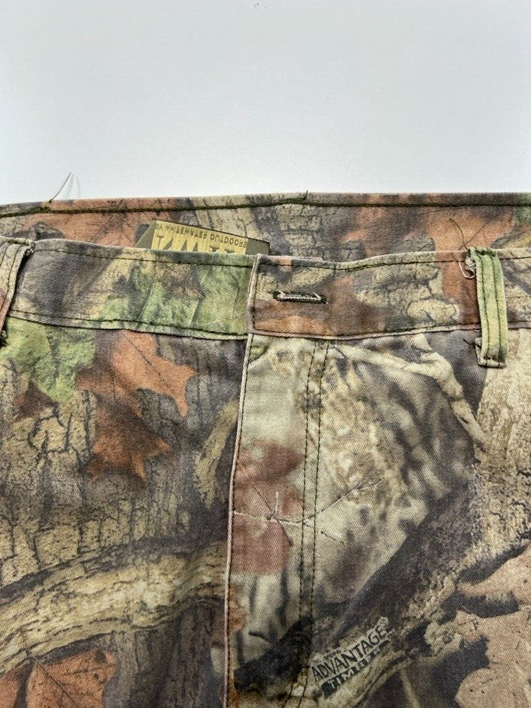 Vintage NWTF Advantage Timber Camo Straight Leg Cargo Hunting Pants Size 37