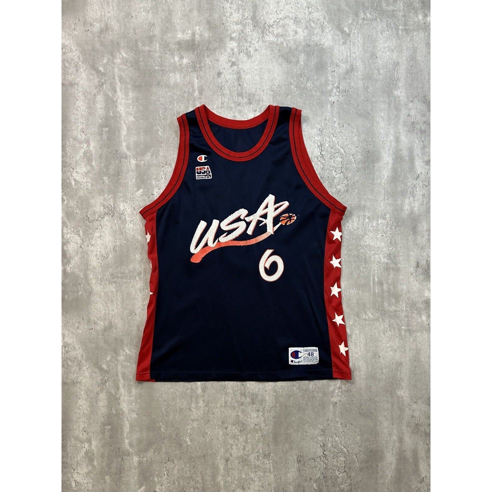 Vintage 1992 Penny Hardaway #6 Team USA Olympics Dream Team Jersey Size Large