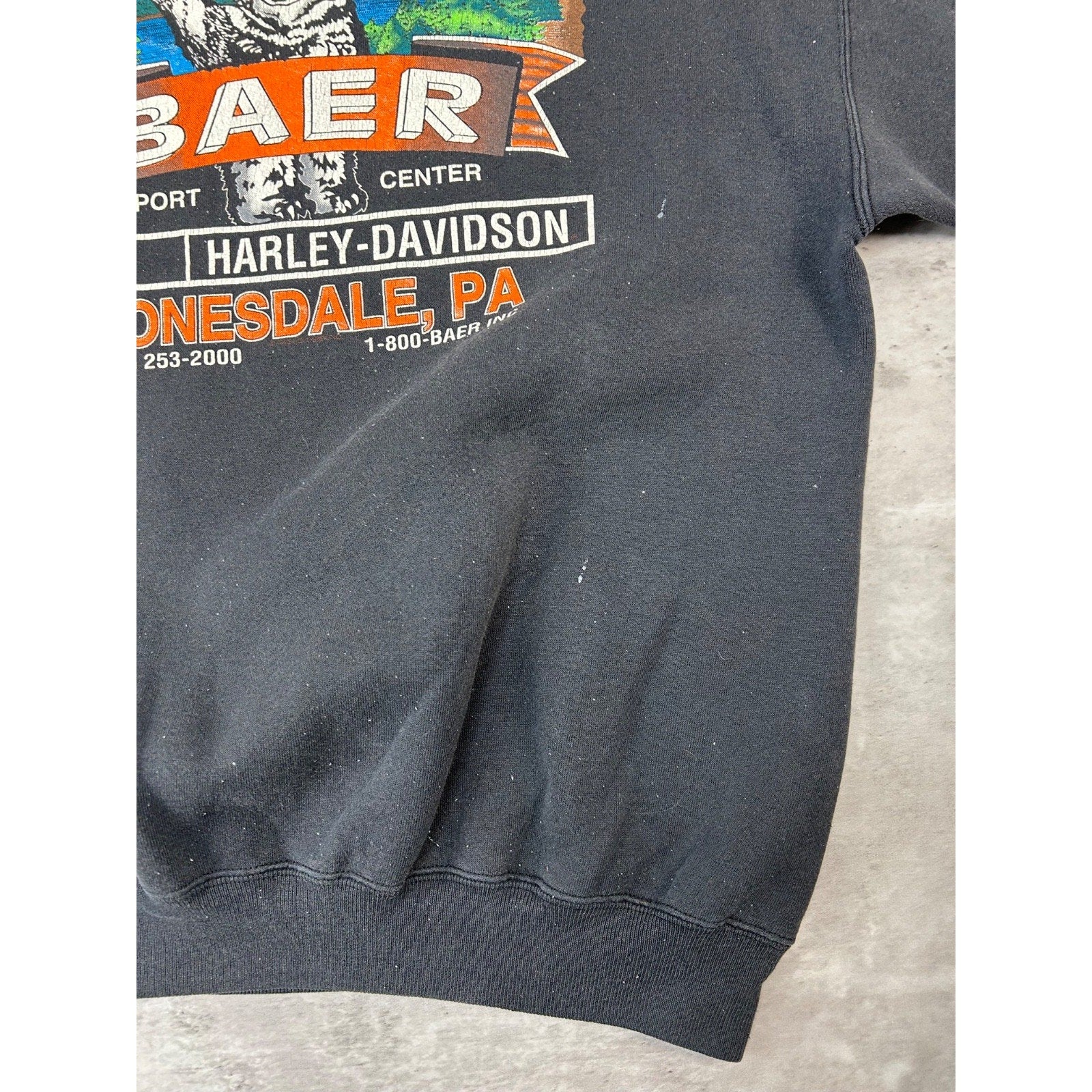 Vintage 1991 Harley Davidson Legends Live Where Legends Roam Sweatshirt Size XL