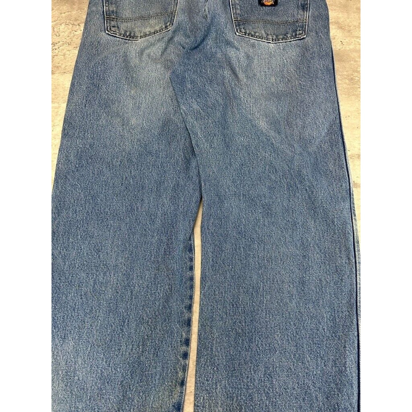 Vintage Dickies Medium Wash Denim Workwear Pants Size 38 Blue