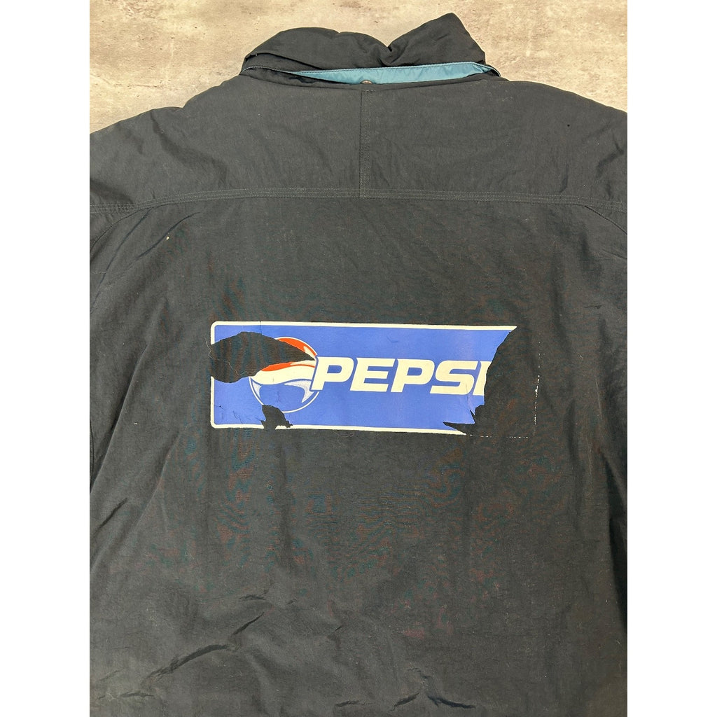 Vintage 2003 New England Revolution MLS Soccer Insulated Long Jacket Size Large