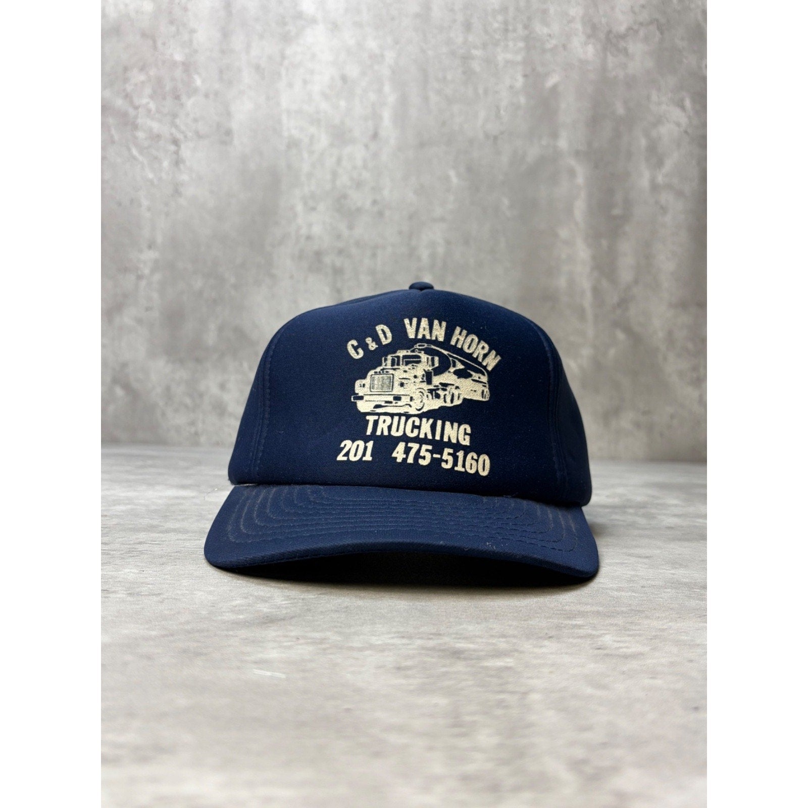 Vintage C&D Van Horn Trucking Trucker Snapback Hat OSFA