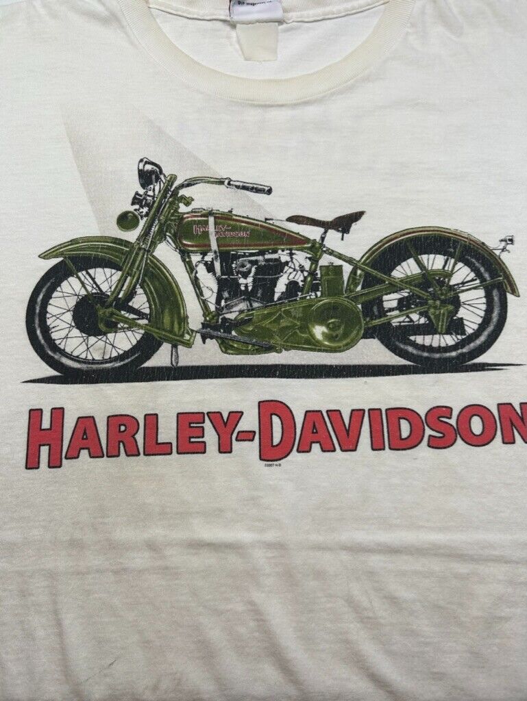 Harley Davidson Las Vegas Motorcycle Graphic T-Shirt Size 3XL White