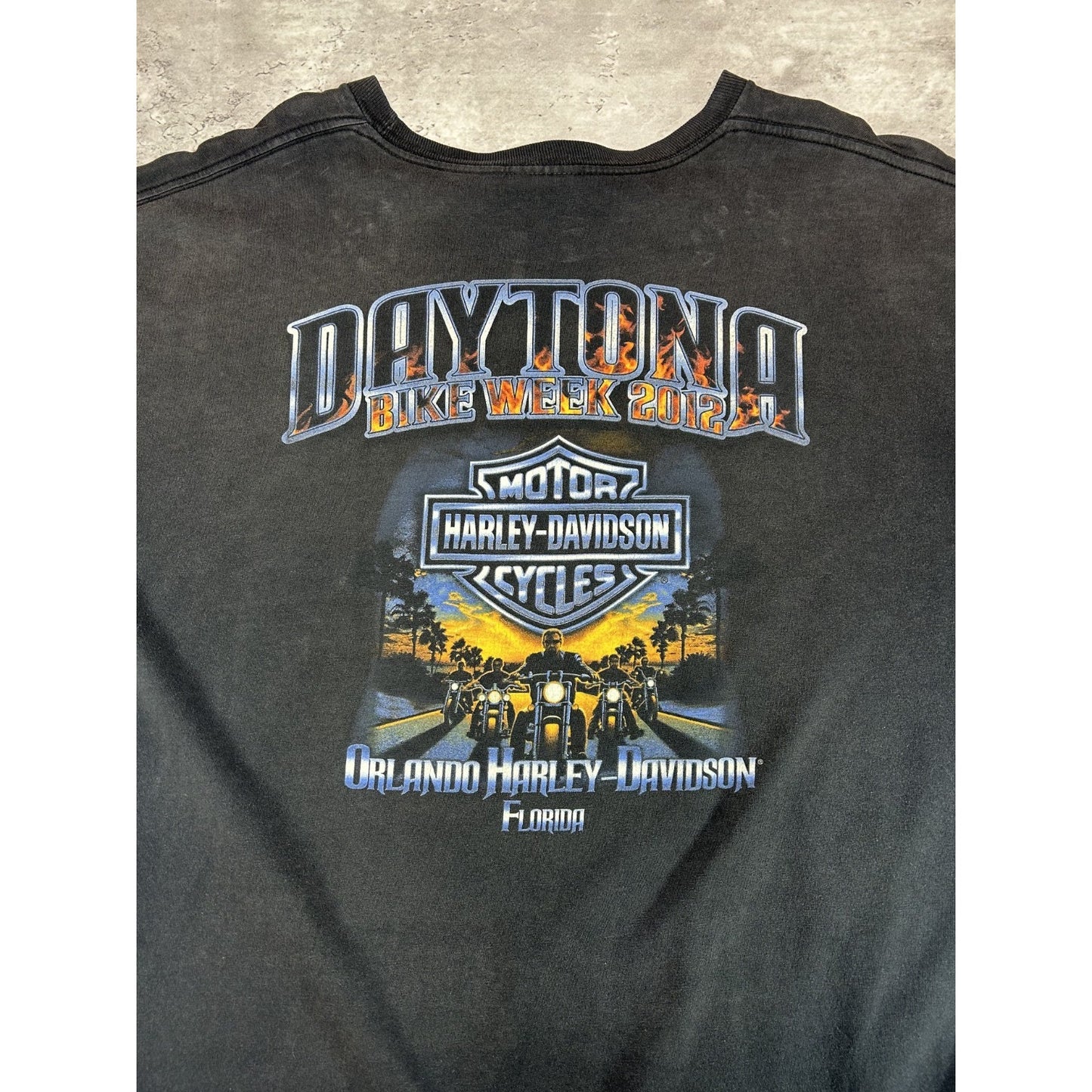 Harley Davidson Motorcycles Daytona BIke Week Graphic T-Shirt Size XL Black