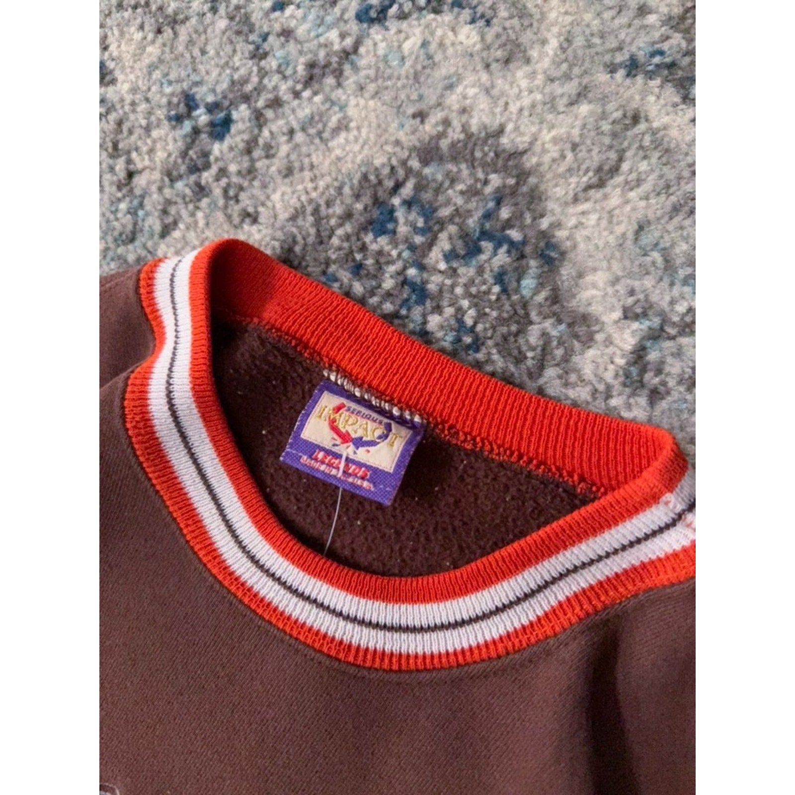Vintage 90s Cleveland Browns NFL Fitness Embroidered Helmet Sweatshirt Sz XL