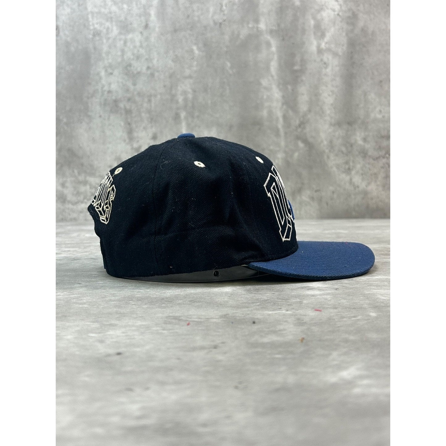 Vintage Duke Blue Devils NCAA Embroidered Spellout Logo Snapback Hat OSFA