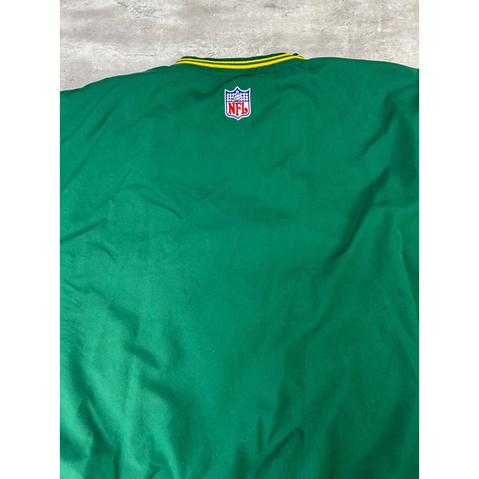 Vintage Green Bay Packers NFL Reebok Pullover Windbreaker Jacket Size 2XL