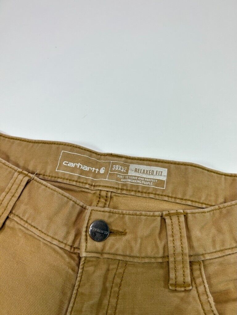 Carhartt Relaxed Fit Canvas Workwear Five Pocket Pants Size 30 Beige