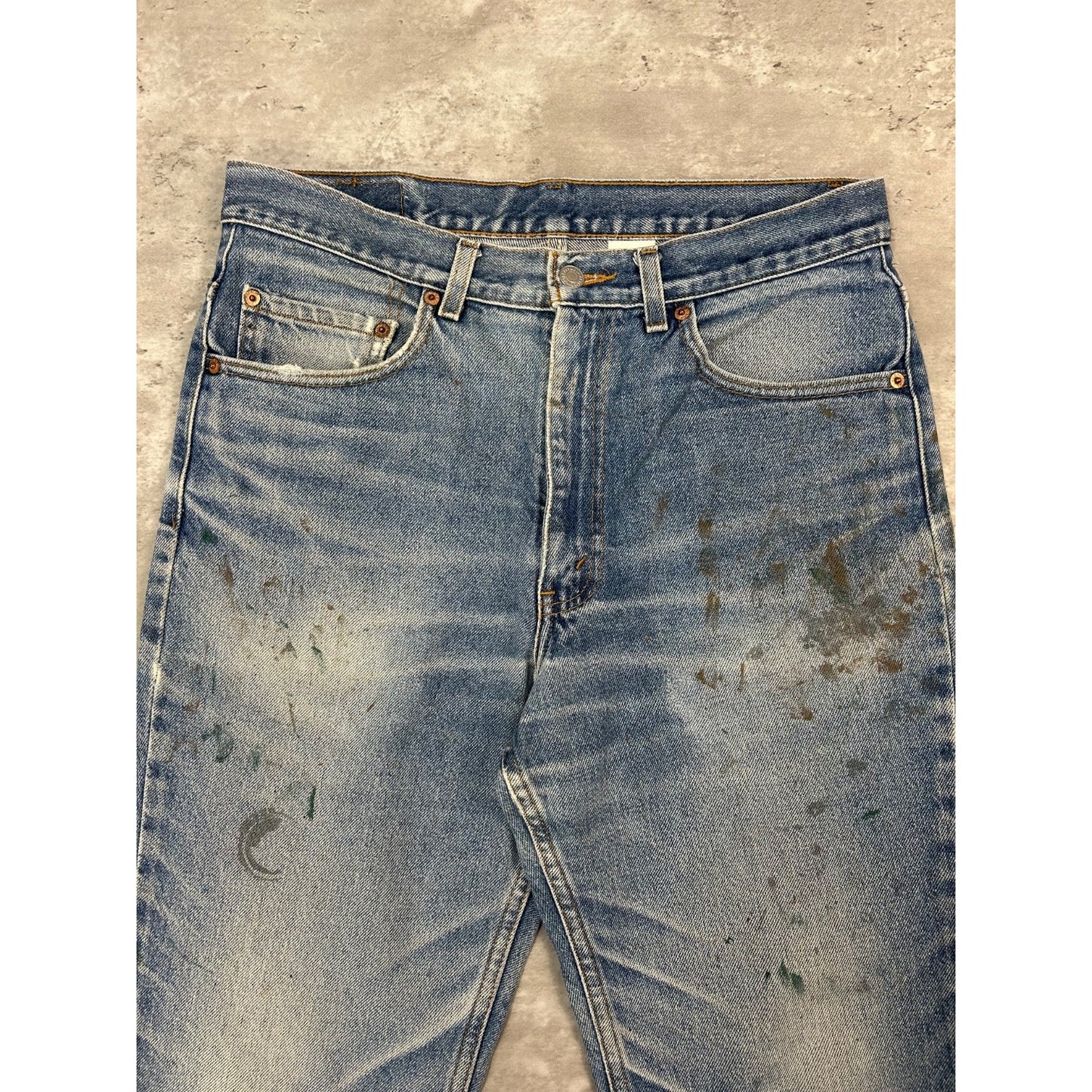 Vintage Levis 517 Red Tab Medium Wash Denim Pants Size 33 Blue