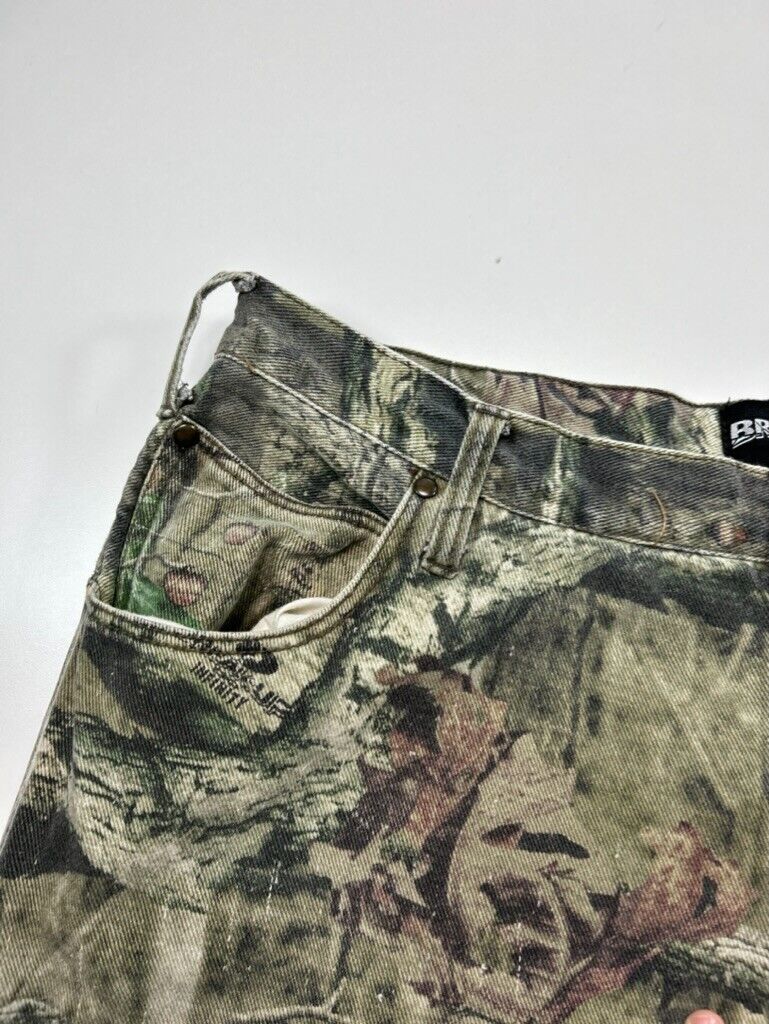 Vintage Mossy Oak Breakup Infinity Tree Camo Double Knee Hunting Pants Size 36