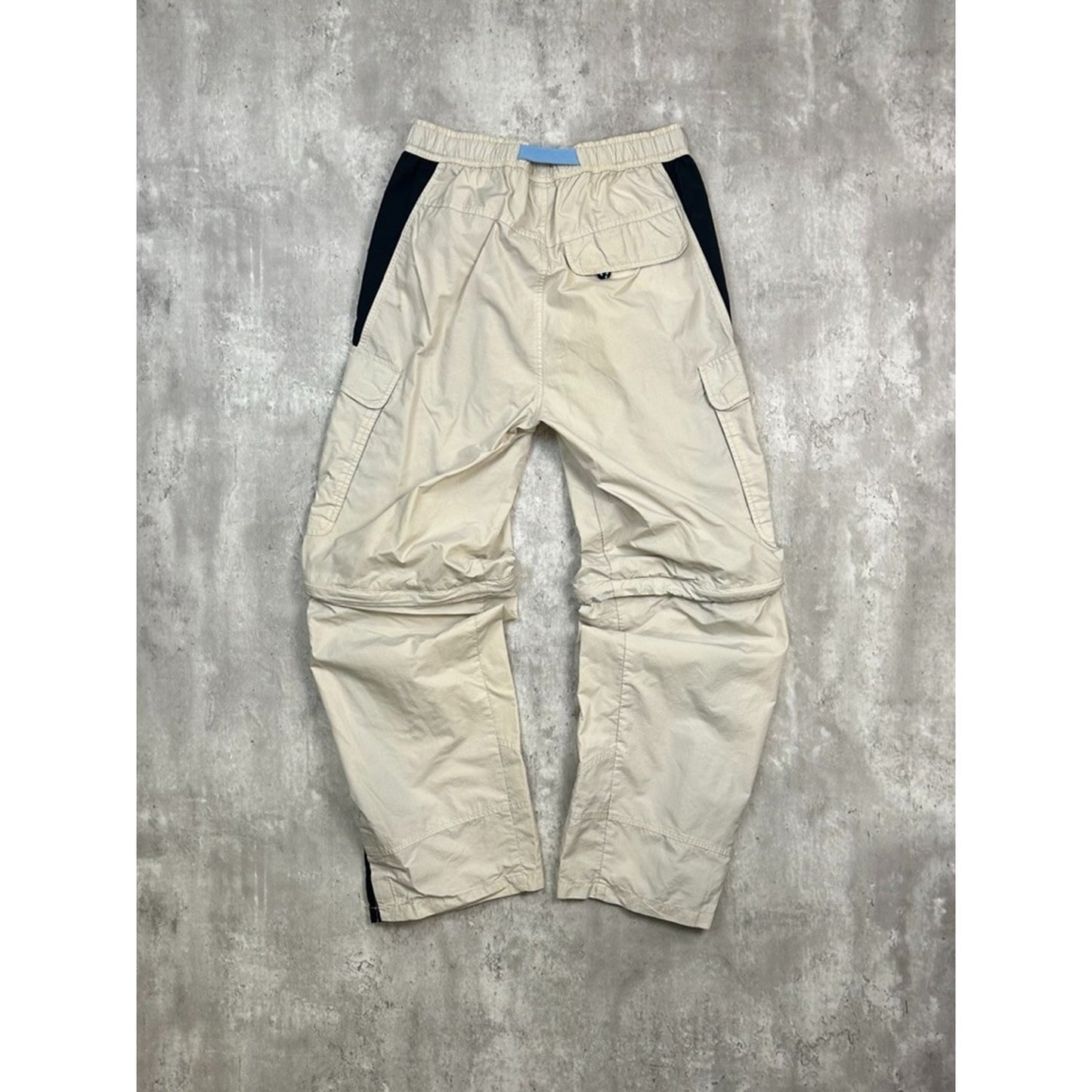 Vintage 2000s B.U.M Equipment Baggy Fit Convertible Nylon Track Pants Sz Medium