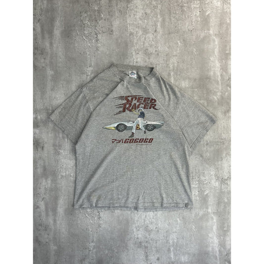 Vintage 2000s Speed Racer Anime TV Show Promo Graphic T-Shirt Size Large