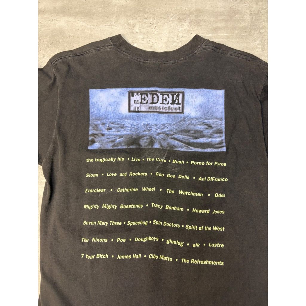 Vintage 1996 Eden Music Fest Alternative Rock Music Band T-Shirt Size