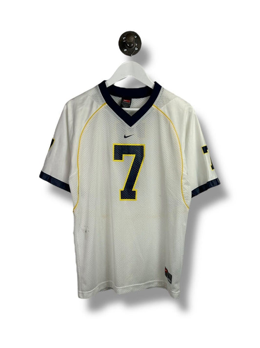 Vintage Michigan Wolverines NCAA #7 Nike Football Jersey Size XL White