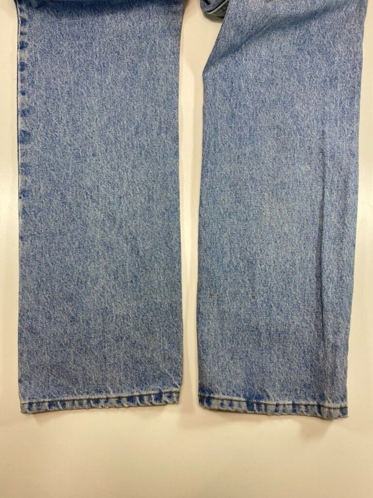 Vintage 90s Lee Straight Leg Light Wash Denim Pants Size 34W Blue