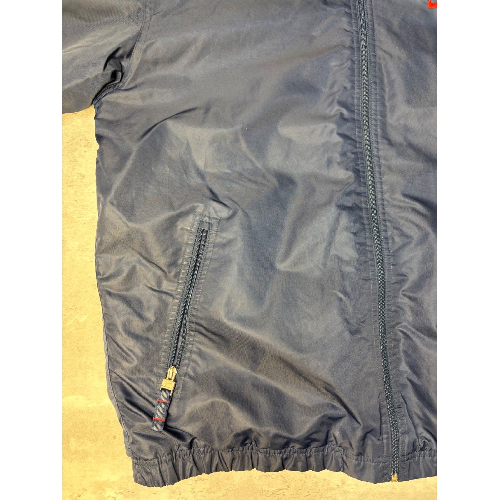 Vintage 2000s Nike Embroidered Swoosh Nylon Bomber Jacket Size
