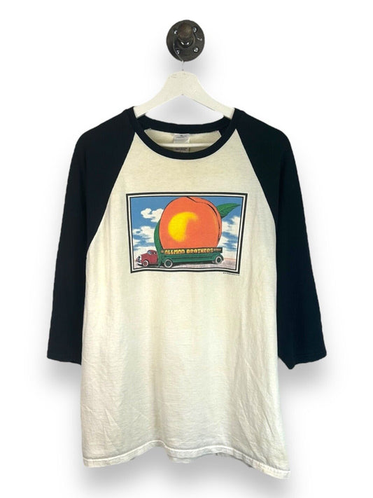 Vintage 1995 The Allman Brothers Eat A Peach For Peach raglan T-Shirt Size Large