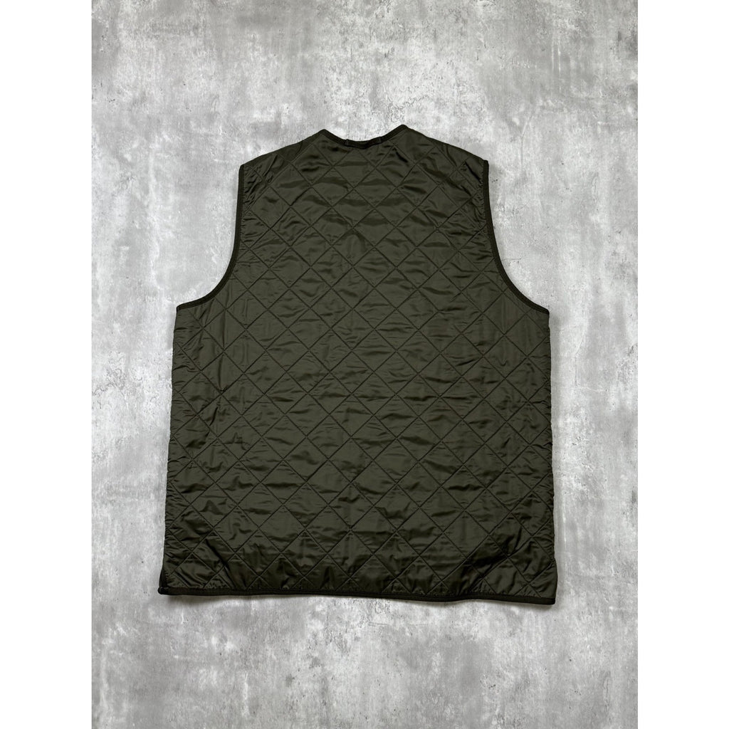 Vintage Barbour Polarquilt Quilted Reversible Vest Size XL