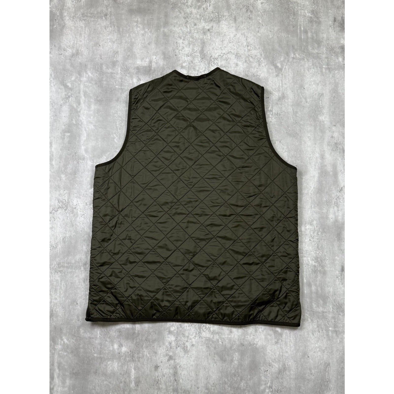 Vintage Barbour Polarquilt Quilted Reversible Vest Size XL