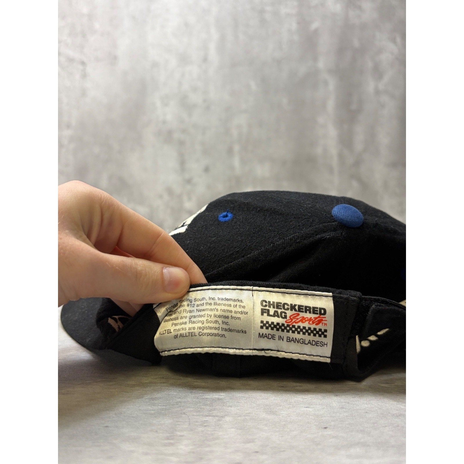 Vintage Ryan Newman #12 Nascar Alltel Racing Embroidered Strapback Hat OSFA