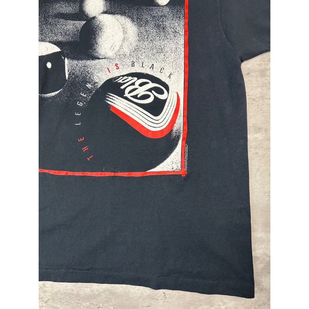 Vintage 90s The Legend Is Black Billiards Graphic T-Shirt Size XL
