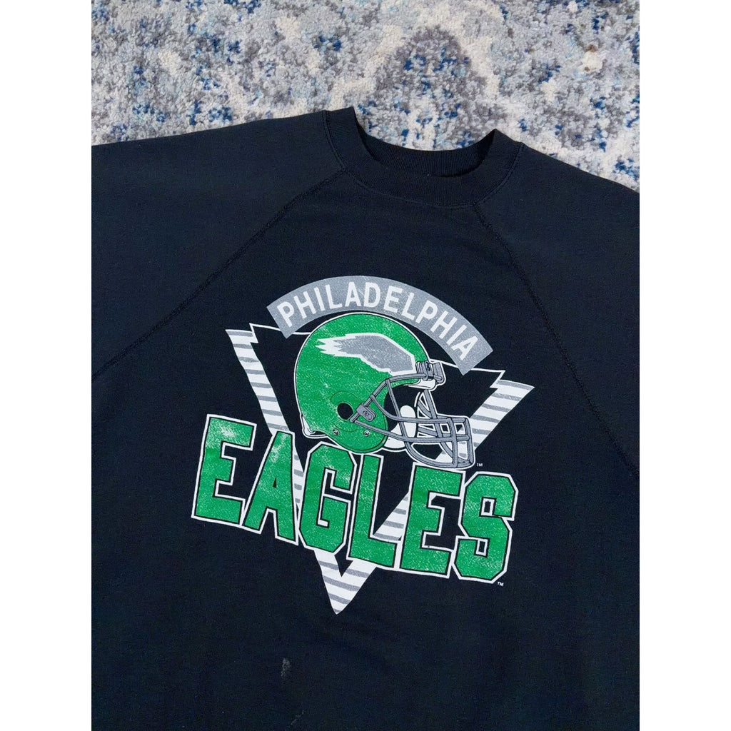 Vintage 80s/90s Philadelphia Eagles NFL Helmet Graphic Sweatshirt Size XL