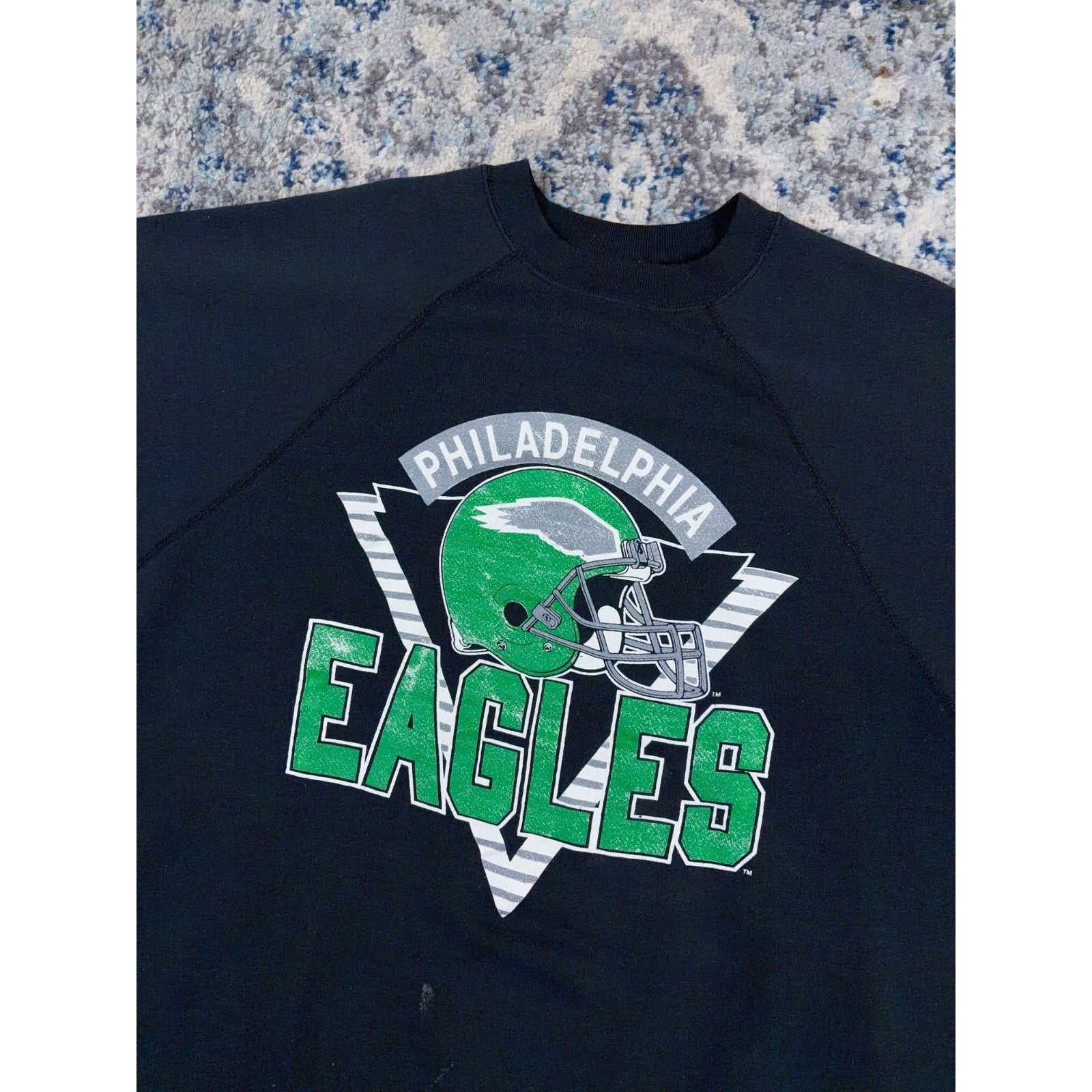 Vintage 80s/90s Philadelphia Eagles NFL Helmet Graphic Sweatshirt Size XL