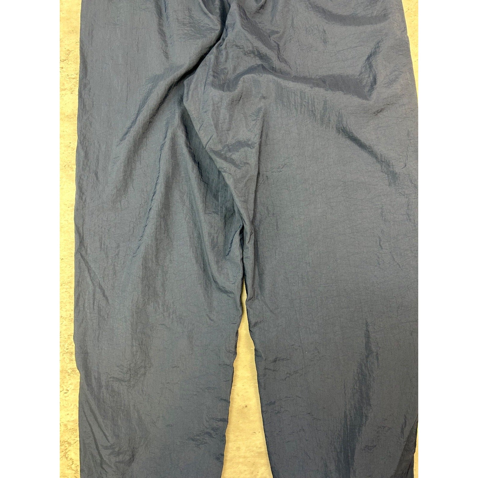 Vintage 2000s Nike Tonal Embroidered Logo Nylon Track Pants Size Large