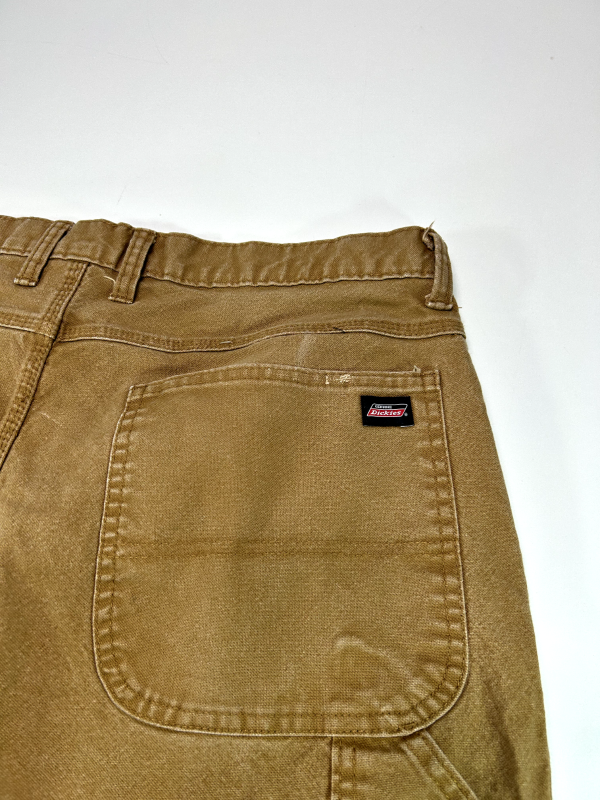 Dickies Canvas Work Wear Carpenter Pants Size 37W Beige