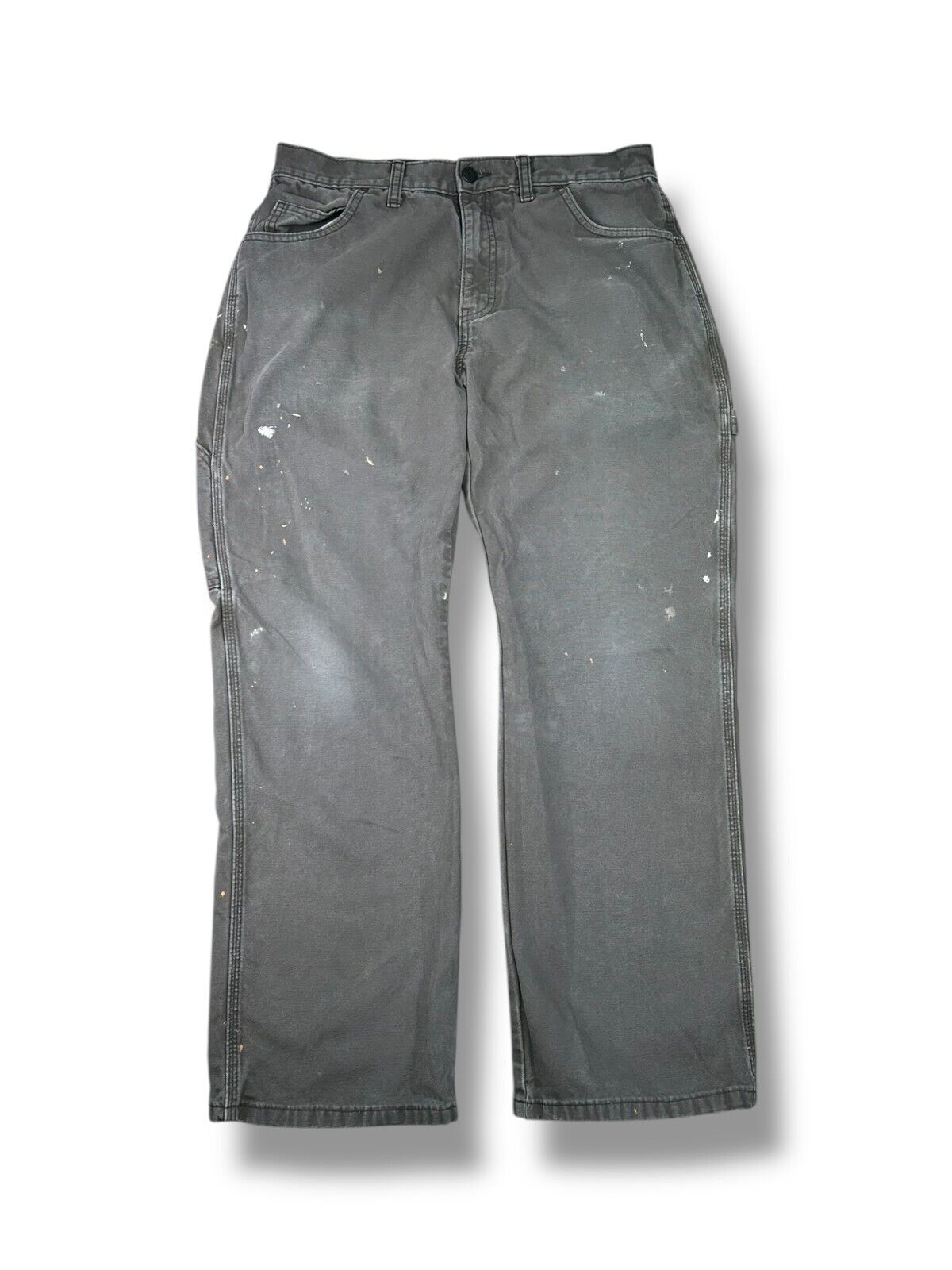 Dickies Canvas Workwear Carpenter Pants Size 33 Gray