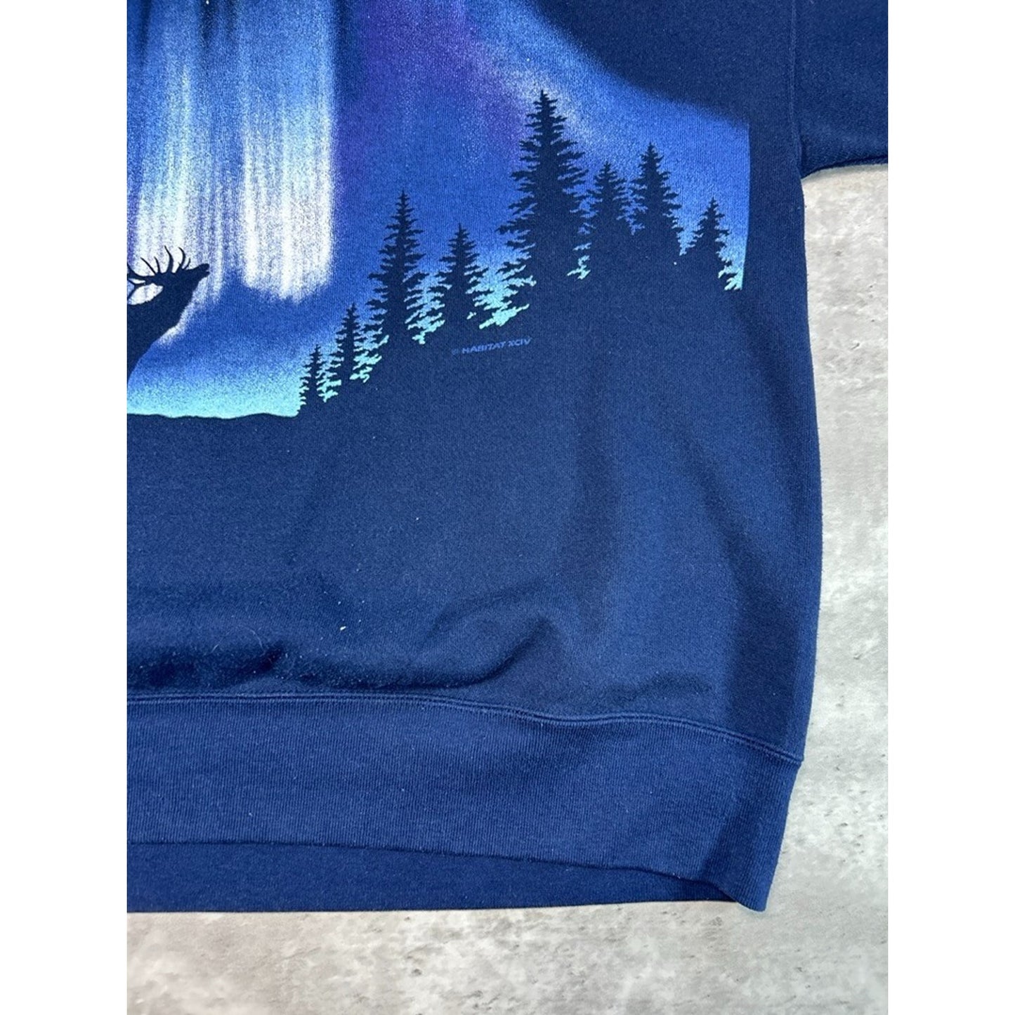 Vintage 90s Rocky Mountains Nature All Over Print Destination Sweatshirt Size XXL