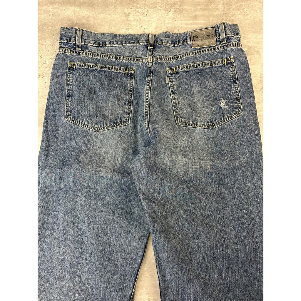 Vintage 2000s Levis Silvertab Loose Fit Dark Wash Denim Pants Size 39