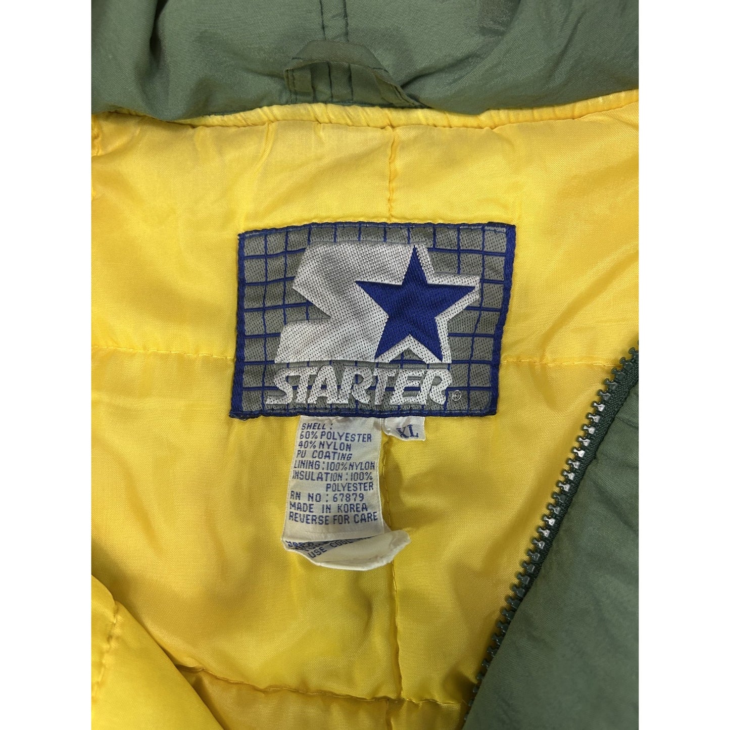 Vintage 80s Green Bay Packers NFL Embroidered Logo Starter Jacket Size XL