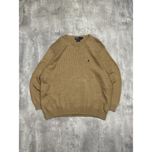 Vintage Polo Ralph Lauren Embroidered Pony Pullover Knit Sweater Size 3XLT