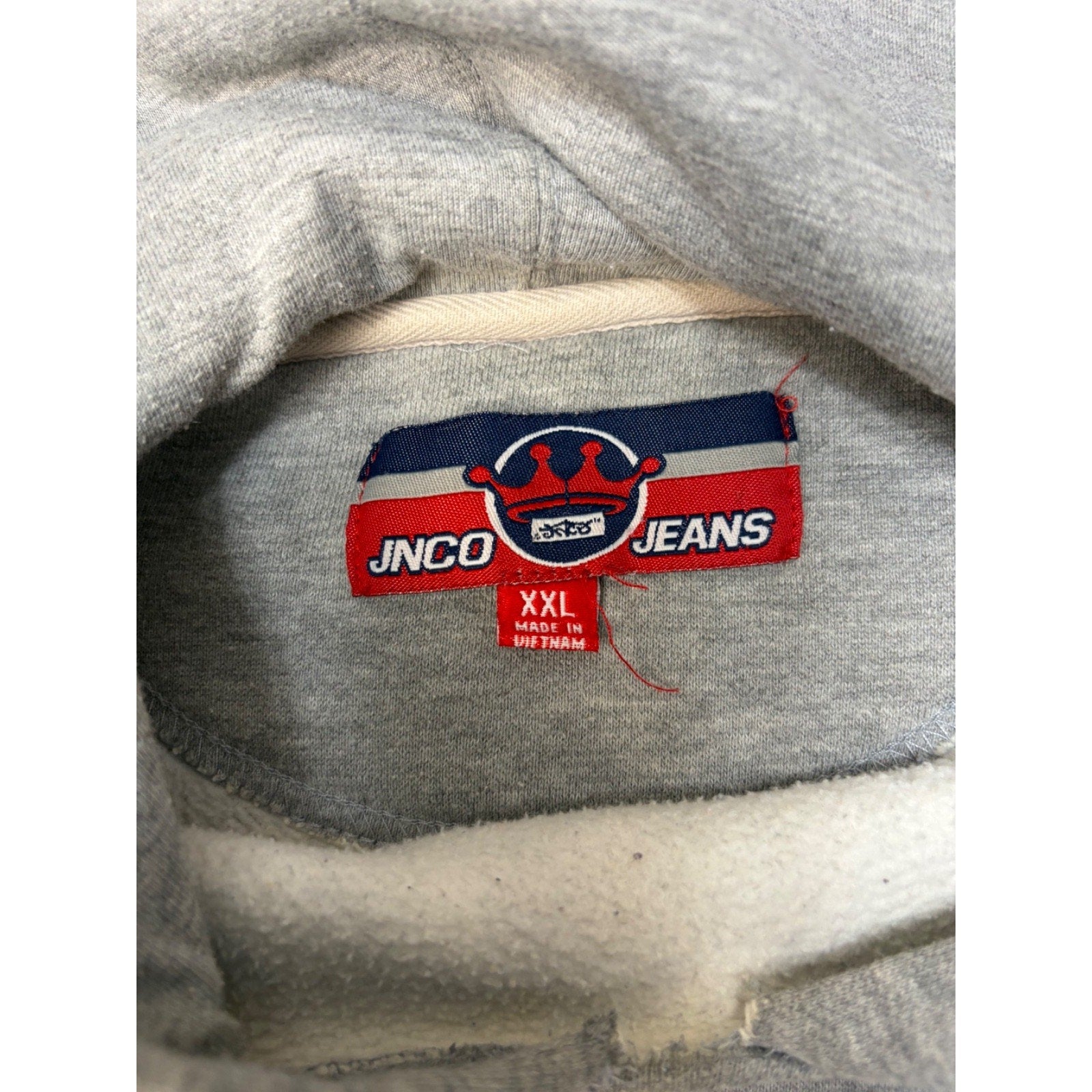Vintage Y2K JNCO Rollin' 7s Embroidered Dice Graphic Hooded Sweatshirt Size 2XL