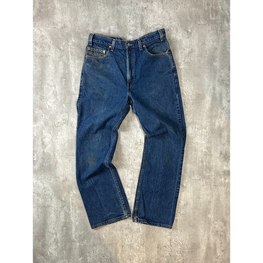 Vintage 90s Levis Red Tab 517 Dark Wash Denim Pants Size 34 Blue