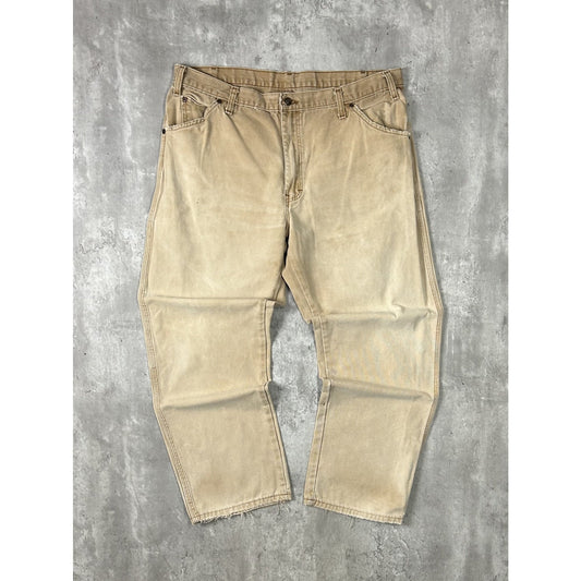 Vintage Dickies Canvas Workwear Pants Size 39 Beige