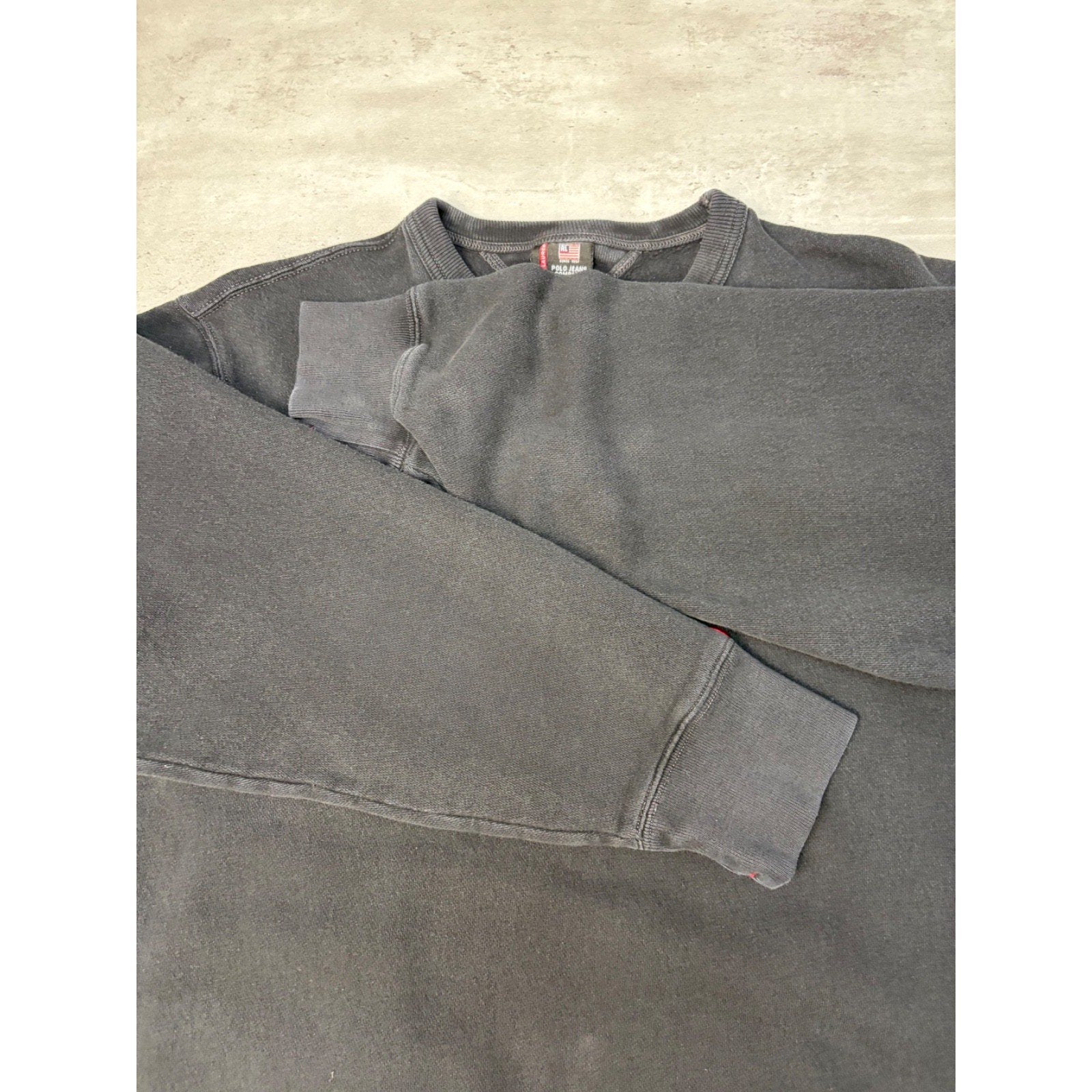 Vintage Polo Jeans Company Embroidered Spellout Sweatshirt Size Large