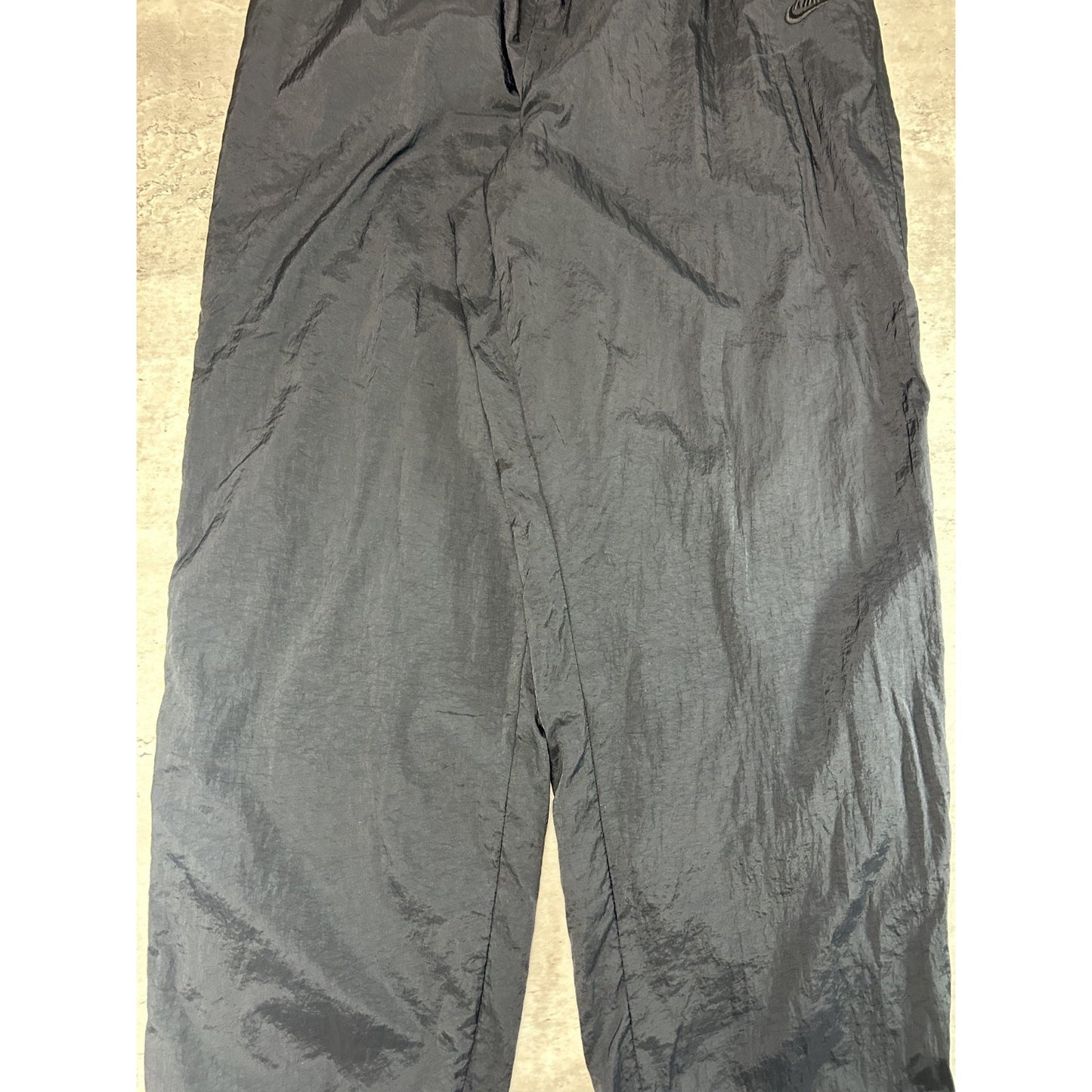 Vintage 80s/90s Nike Embroidered Tonal Logo Nylon Track Pants Size XXL