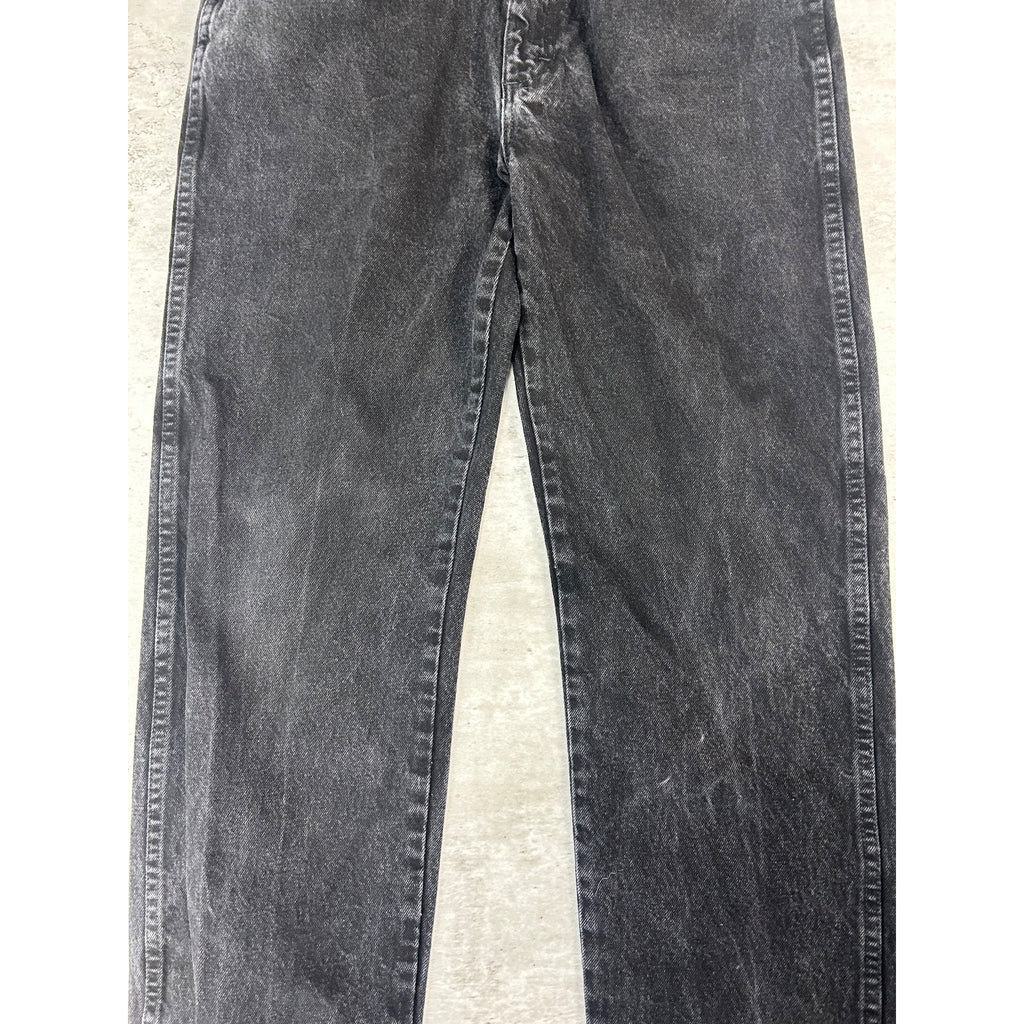 Vintage 90s Rustler Black Denim Straight Leg Pants Size 33