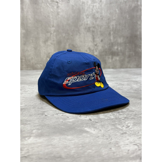 Vintage 90s Disney Mickey Sport Embroidered Elastic Strap Hat OSFA