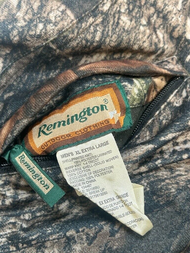 Vintage Remington Reversible Mossy Oak Breakup Insulated Jacket Size XL