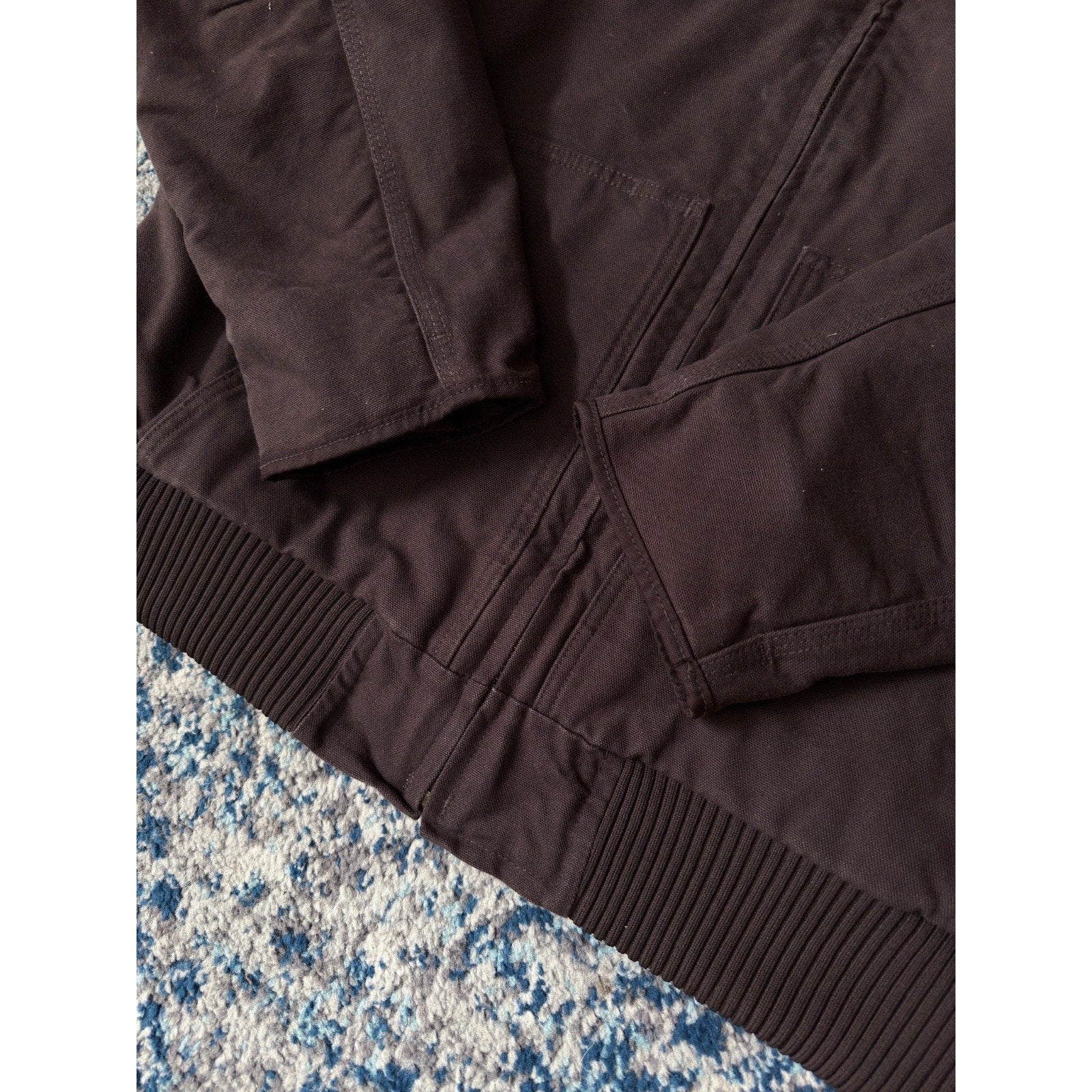 Vintage Carhartt Quilted Lined Canvas Workwear Active Bomber Jacket Sz XL J130-M