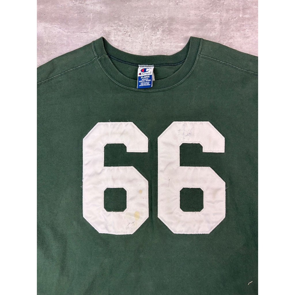 Vintage 90s Phillip Nitschke #66 Green Bay Packers NFL Jersey Sweatshirt Size XL