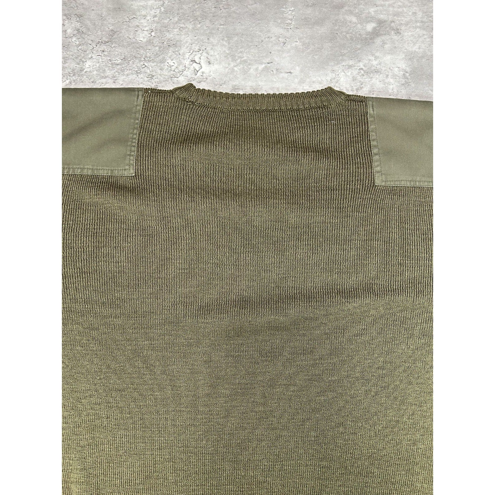 Vintage 80s/90s US Military Pullover Knit Sweater Size XL Green
