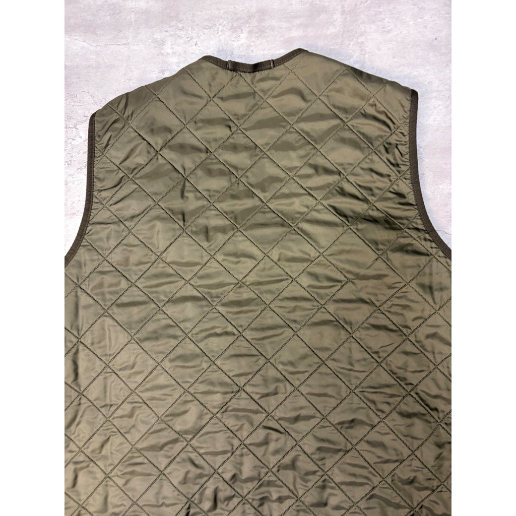 Vintage Barbour Polarquilt Quilted Reversible Vest Size XL