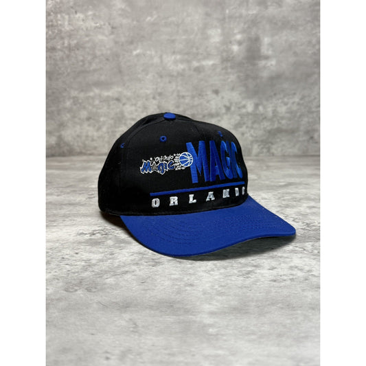 Vintage 90s Orlando Magic NBA Embroidered Spellout Snapback Hat YOUTH