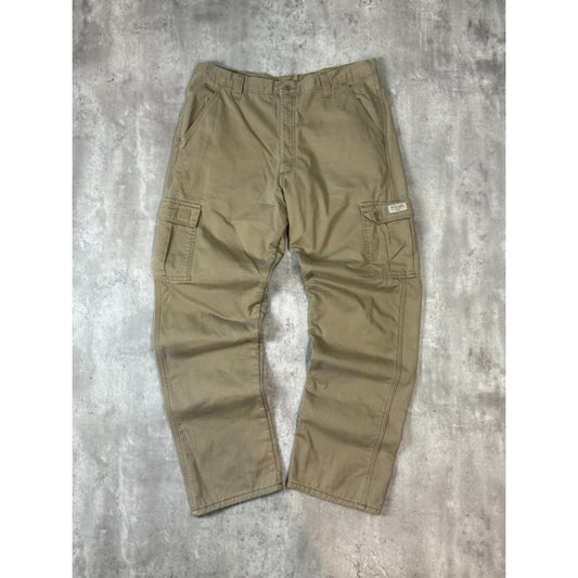 Vintage Wrangler Authentics Khaki Utility Cargo Pants Size 38 Beige