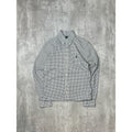 Polo Ralph Lauren Checkered Print Reworked Cropped Button Up Shirt Size Small