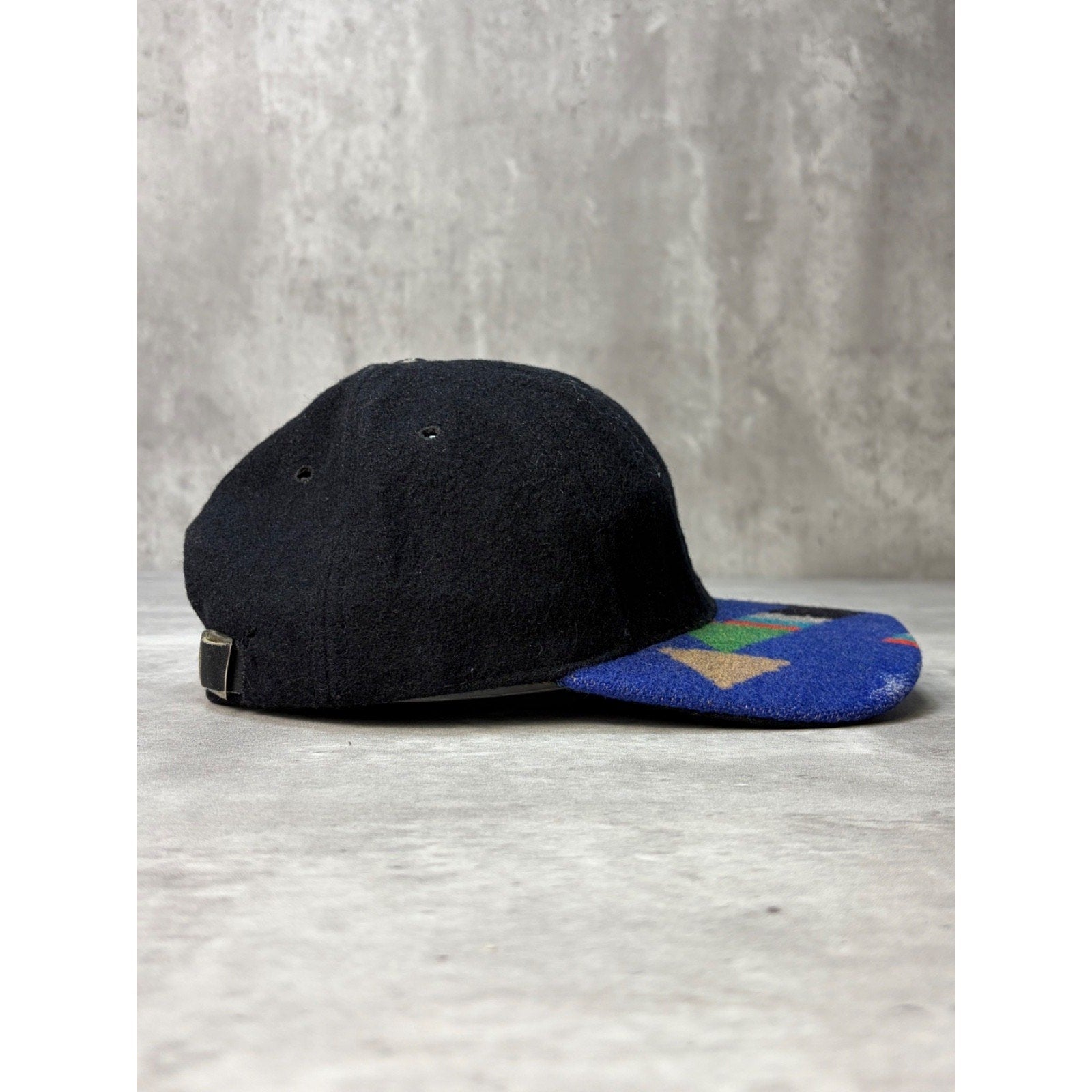 Vintage Pendleton Embroidered Spellout Aztec Brim Western Strapback Hat OSFA